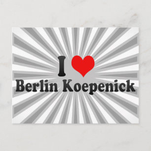 I Love Berlin Koepenick, Germany Postcard