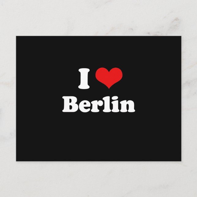 I LOVE BERLIN POSTCARD (Front)