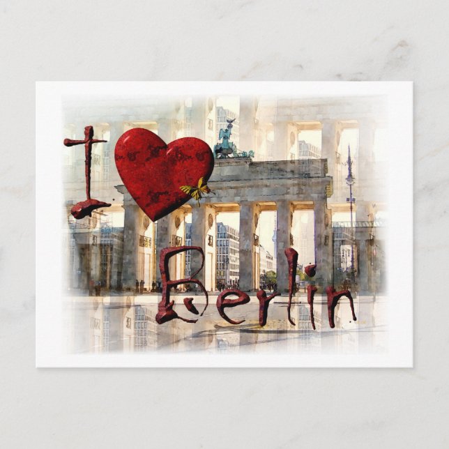 I love Berlin Postcard (Front)