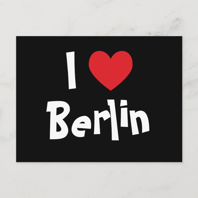 I Love Berlin Postcard (Front)