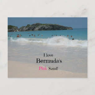 I love Bermuda's Pink Sand! Postcard
