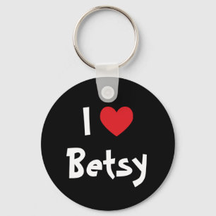 I Love Betsy Key Ring