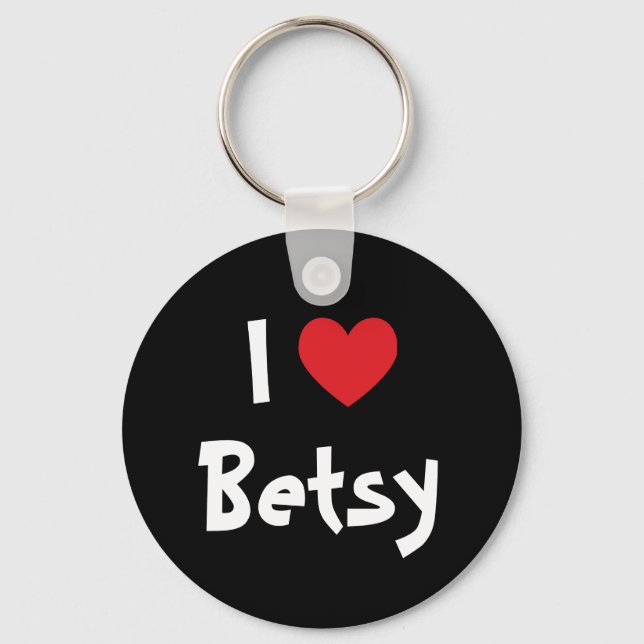 I Love Betsy Key Ring (Front)