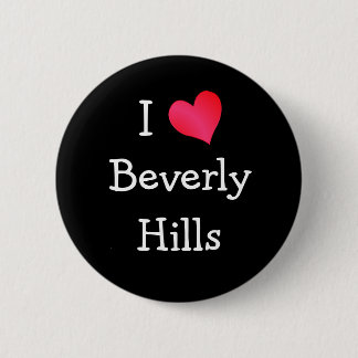 I Love Beverly Hills 6 Cm Round Badge