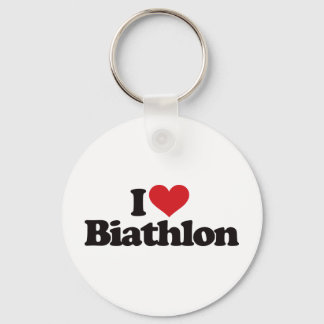 I Love Biathlon Key Ring