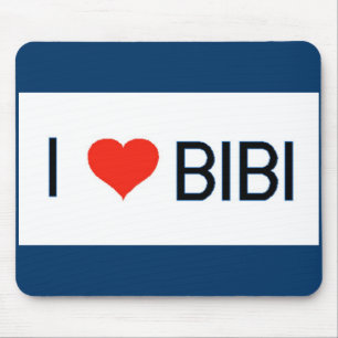 I Love Bibi Mouse Mat