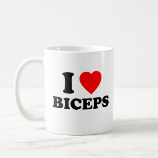 I Love Biceps Funny Girls Night Social Gym Gift  Coffee Mug