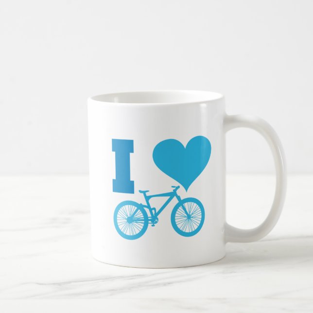 I Love Bicycle Coffee Mug (Right)