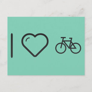 I Love Bicycles Postcard