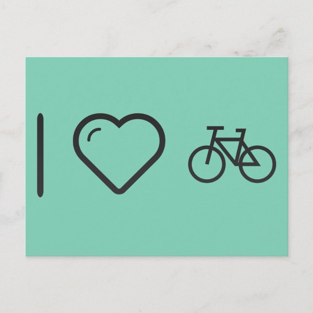 I Love Bicycles Postcard (Front)