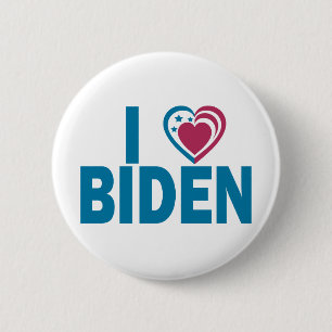 I Love Biden 6 Cm Round Badge