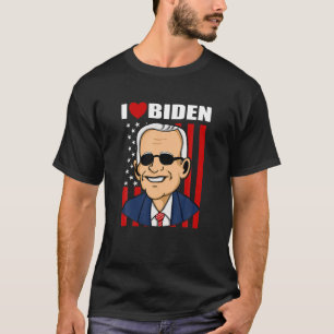 I love Biden Heart Pro President Joe Biden America T-Shirt