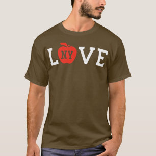 I Love, Big Apple Heart Cool, Cute NYC New New Yor T-Shirt