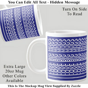 I Love Big Mugs Hidden Message 157B Funny Novelty