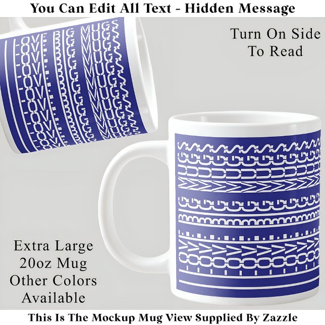I Love Big Mugs Hidden Message 157B Funny Novelty (Creator Uploaded)