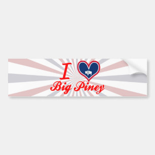 I Love Big Piney, Wyoming Bumper Sticker