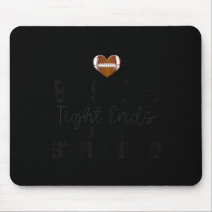 I Love Big Snacks Tight Ends And A Strong D Footba Mouse Mat