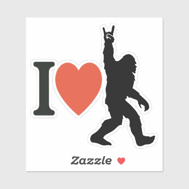 I Love Bigfoot Rock On (Sheet)