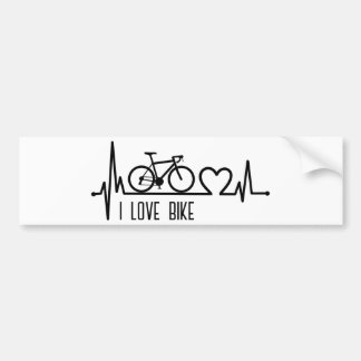 I love bike bumper sticker