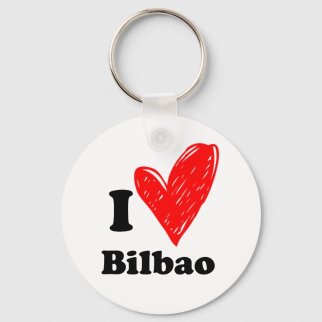 I Love Bilbao Key Ring (Front)