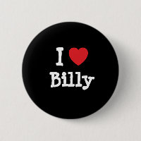 I love Billy heart custom personalised