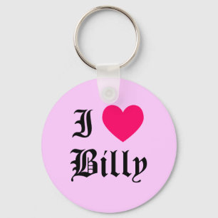 I Love Billy Key Ring