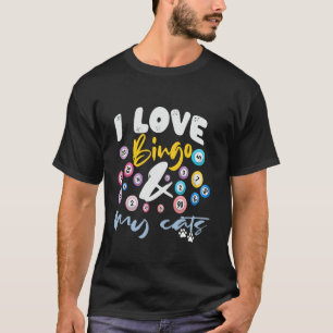 I Love Bingo and My cats Funny Family Matching Par T-Shirt