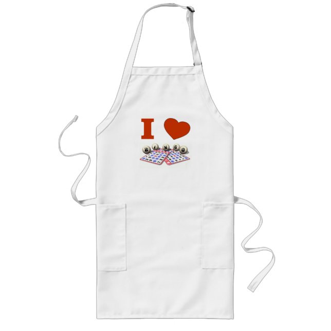 I LOVE Bingo Apron (Front)