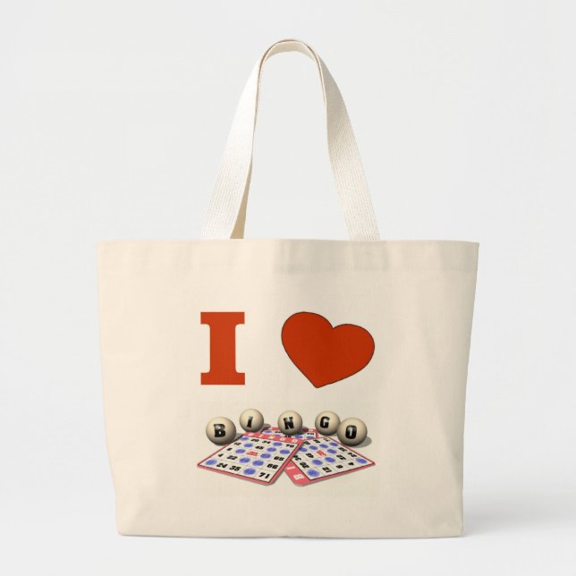 I Love Bingo Classic Tote Bag (Front)