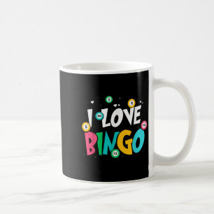 I Love Bingo Game Lover Player Humour Coffee Mug