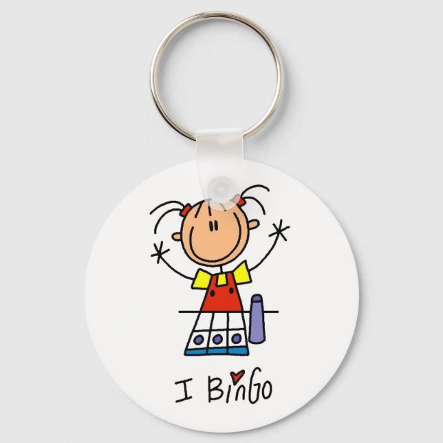 I Love Bingo Key Ring (Front)