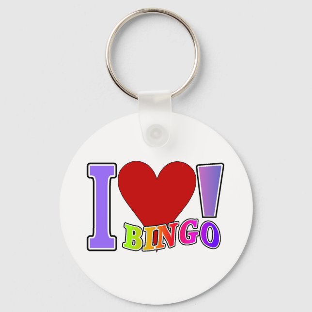 I Love Bingo Key Ring (Front)