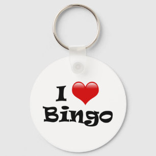 I Love Bingo Key Ring