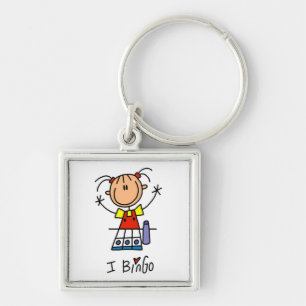 I Love Bingo Key Ring