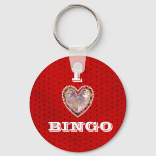 I Love Bingo keychain