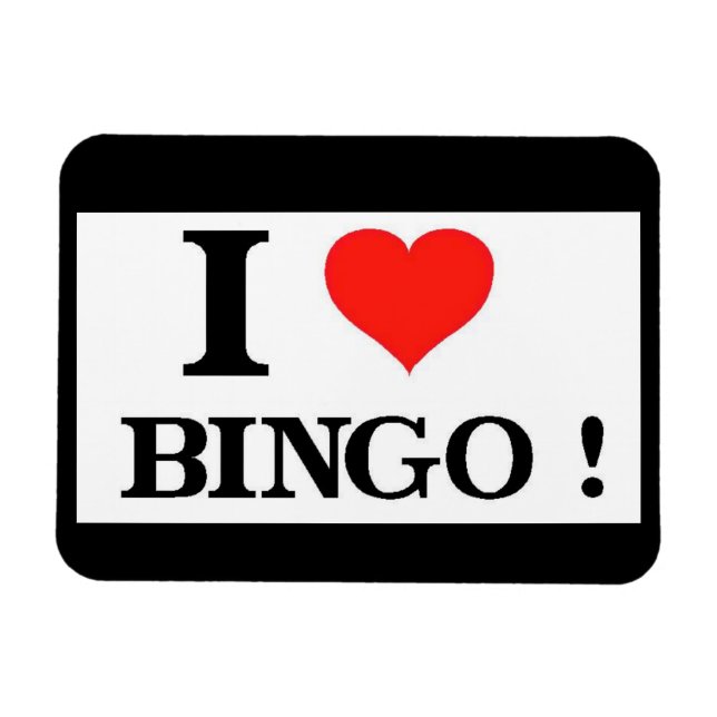 I Love Bingo Magnet (Horizontal)