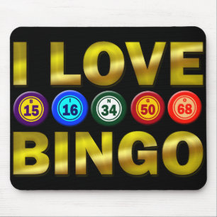 I LOVE BINGO MOUSE MAT