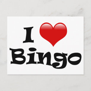 I Love Bingo Postcard