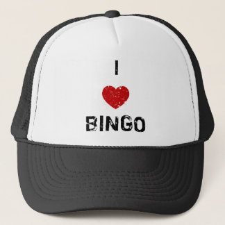 i love bingo trucker hat