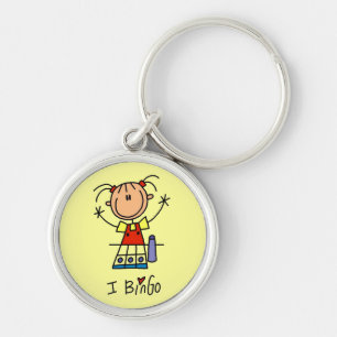 I Love Bingo Tshirts and Gifts Key Ring