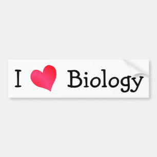 I Love Biology Bumper Sticker