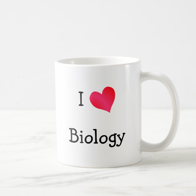I Love Biology Coffee Mug (Right)