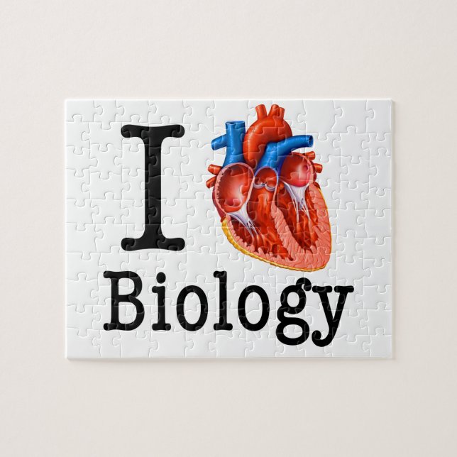 I Love Biology Jigsaw Puzzle (Horizontal)