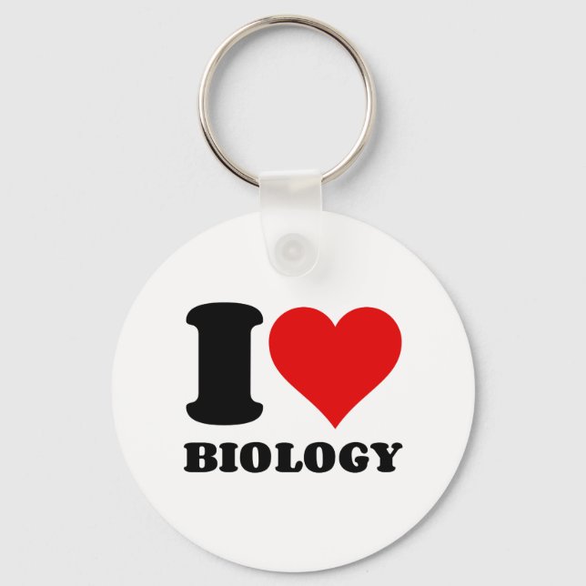 I LOVE BIOLOGY KEY RING (Front)