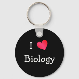I Love Biology Key Ring