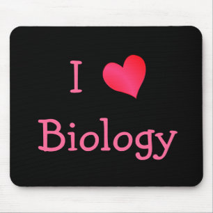 I Love Biology Mouse Mat