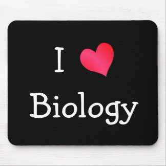 I Love Biology Mouse Mat