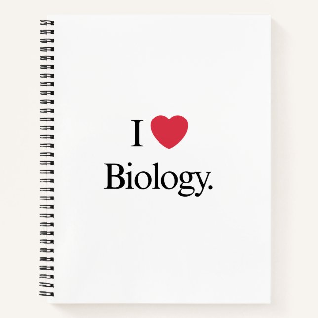 I Love Biology Notebook (Front)