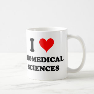 I Love Biomedical Sciences Coffee Mug