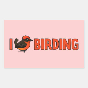 I Love Birding VEFL Rectangular Sticker